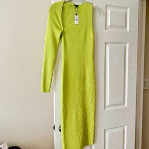 ONE SHOULDER EXPRESS BODY CON MAXI DRESS